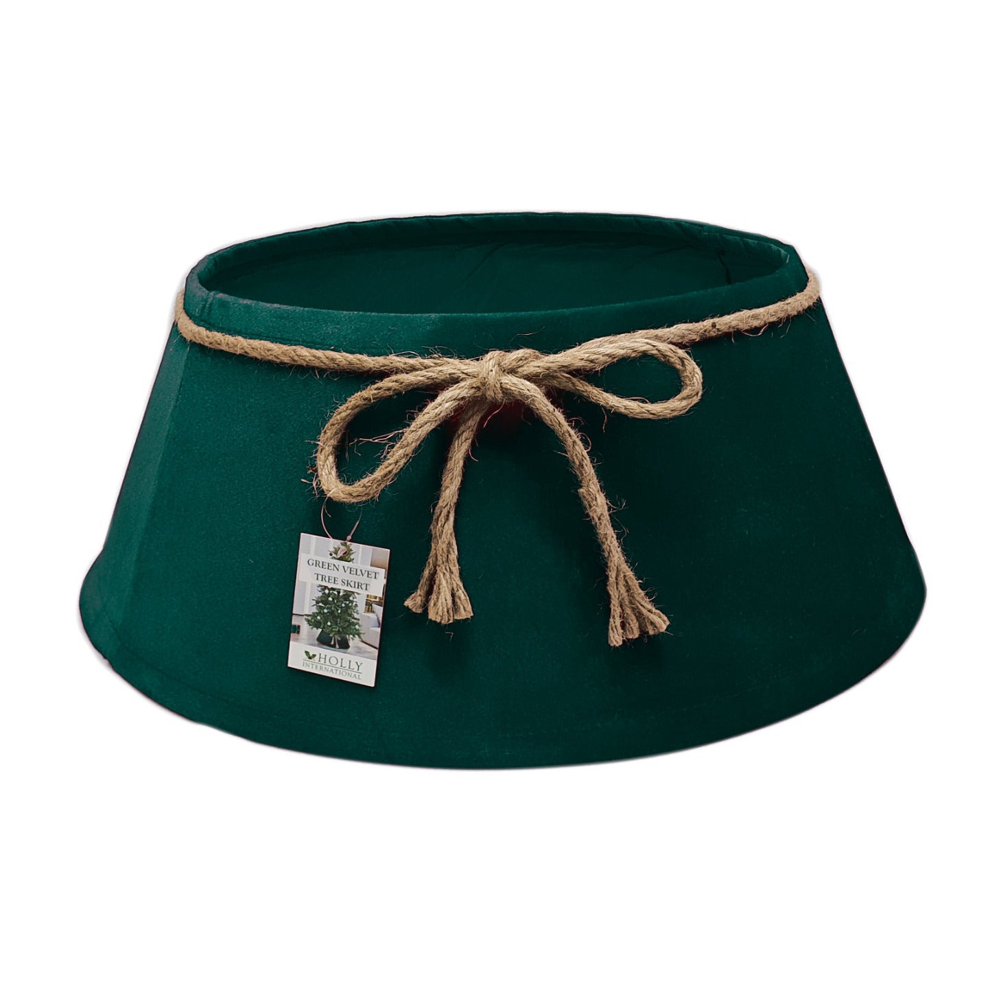 Green Velvet Christmas Tree Skirt