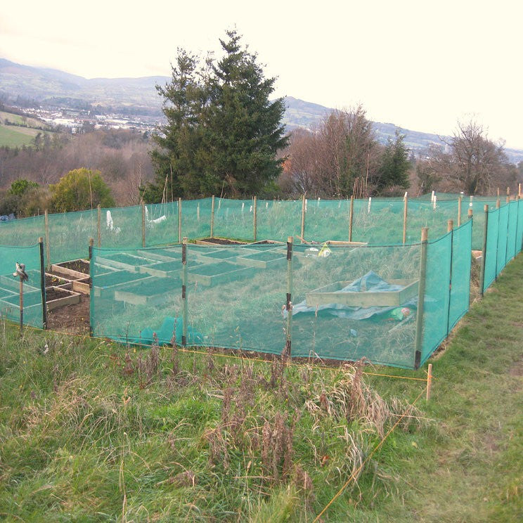 35% Knitted Windbreak Debris Netting - Green