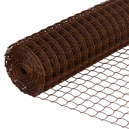 Climbing Plant Support Mesh - 50mm x 50mm - Brown