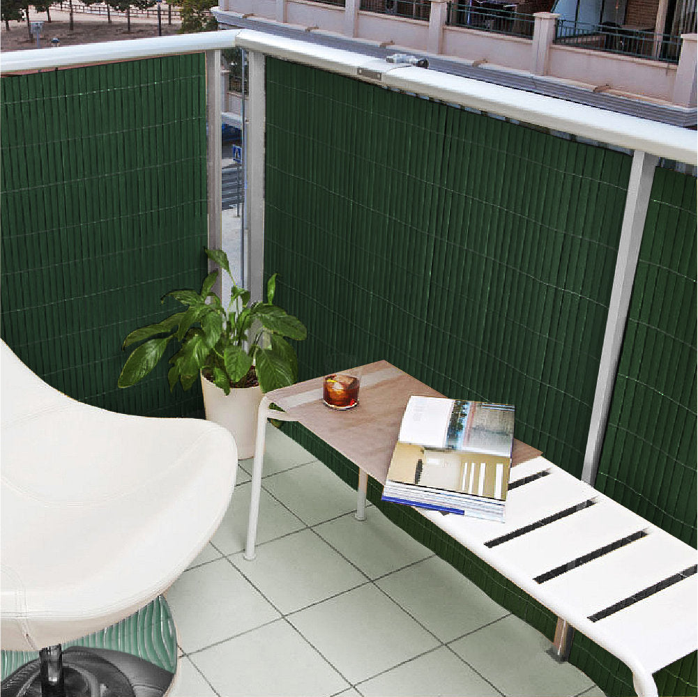 Grey Artificial Bamboo Screening  - Two Sided - 4m roll