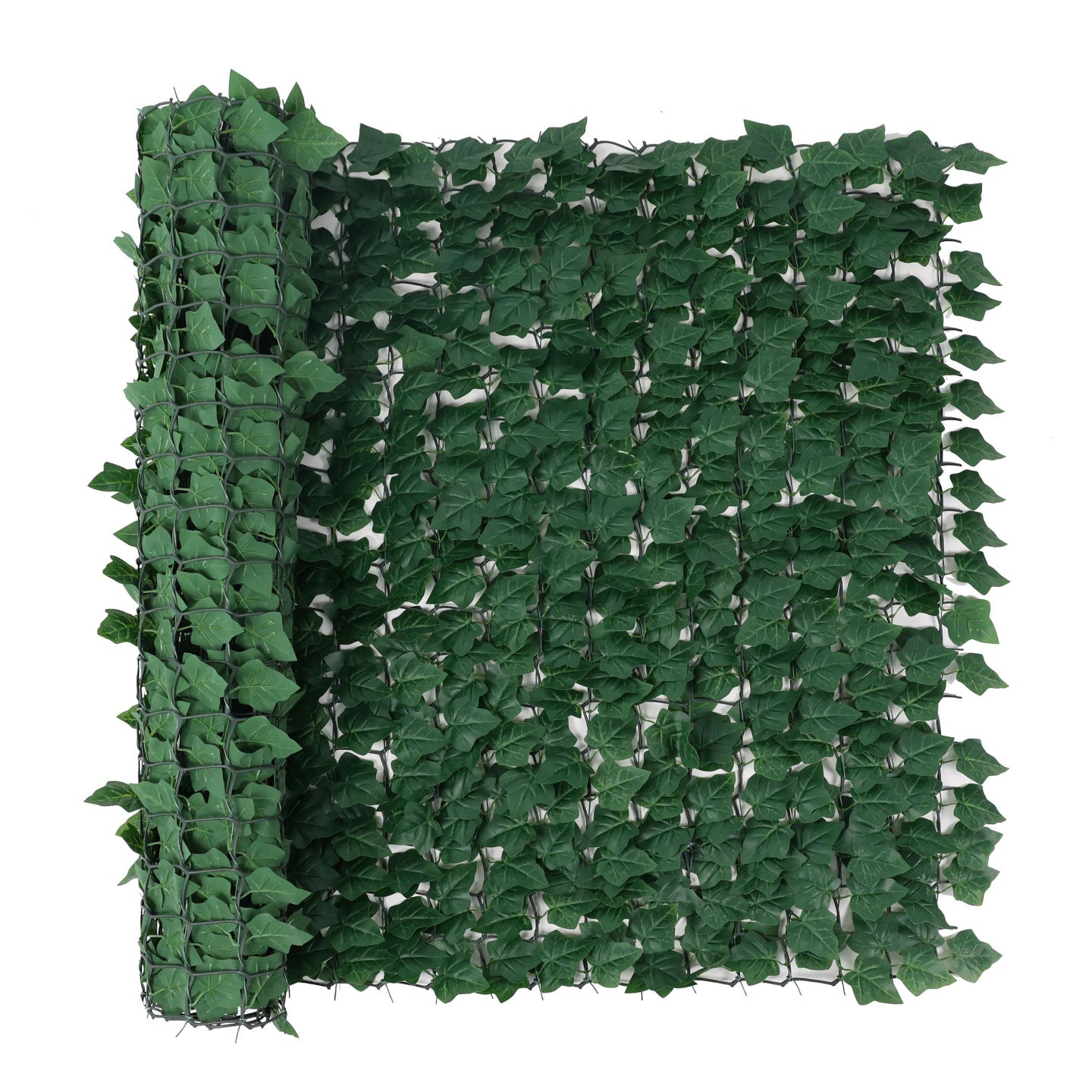 Premium Artificial Ivy Hedge Dark Green 1m x 3m