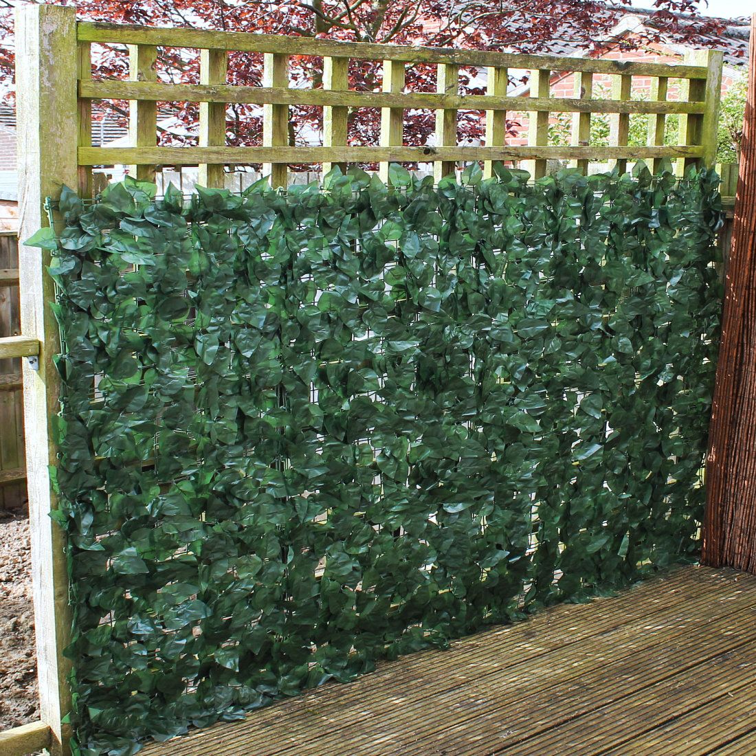 Artificial Ivy Hedge Garden Fence Privacy Screening 1m x 3m