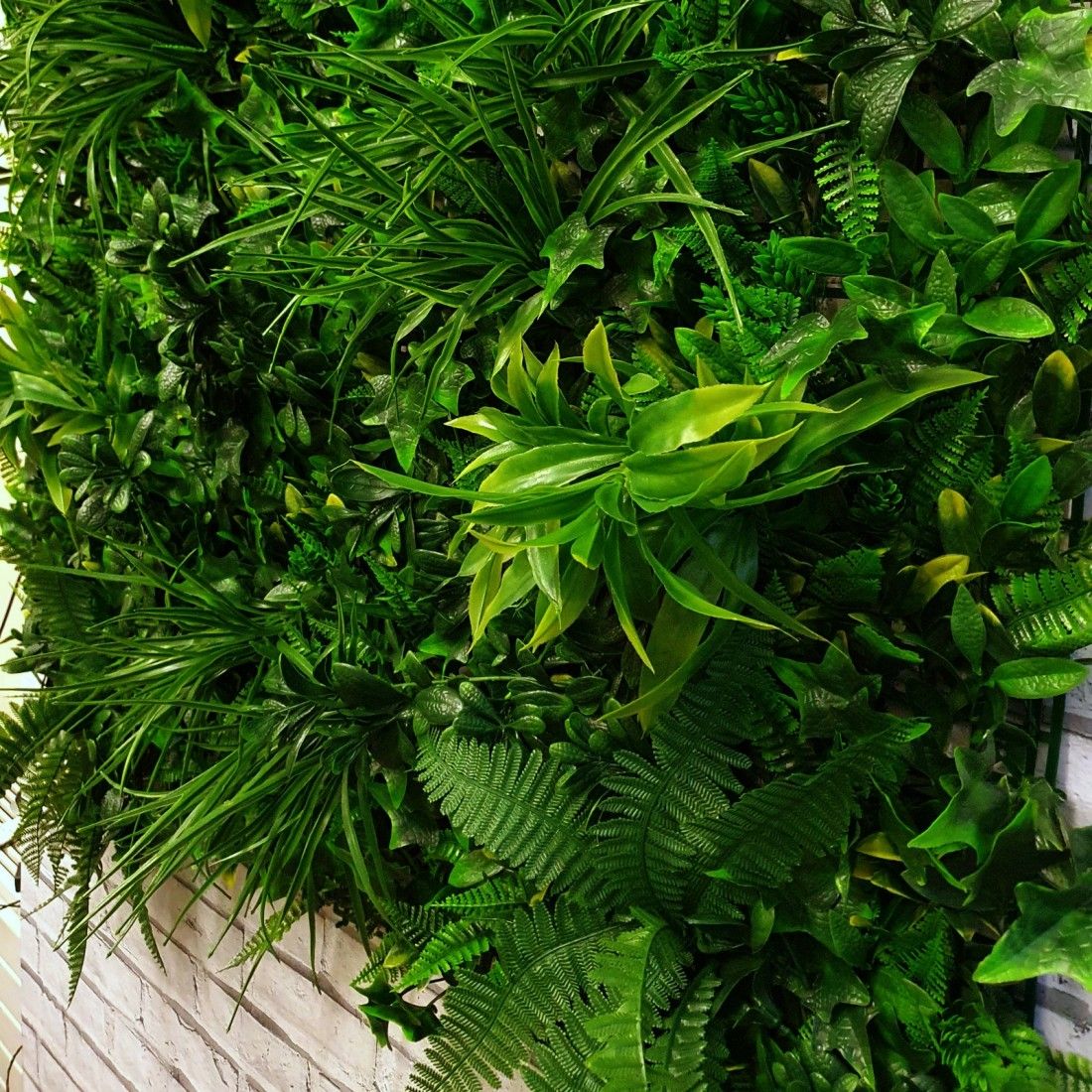 Premium Artificial Living Wall Green Hedge Panel 100 x 100cm