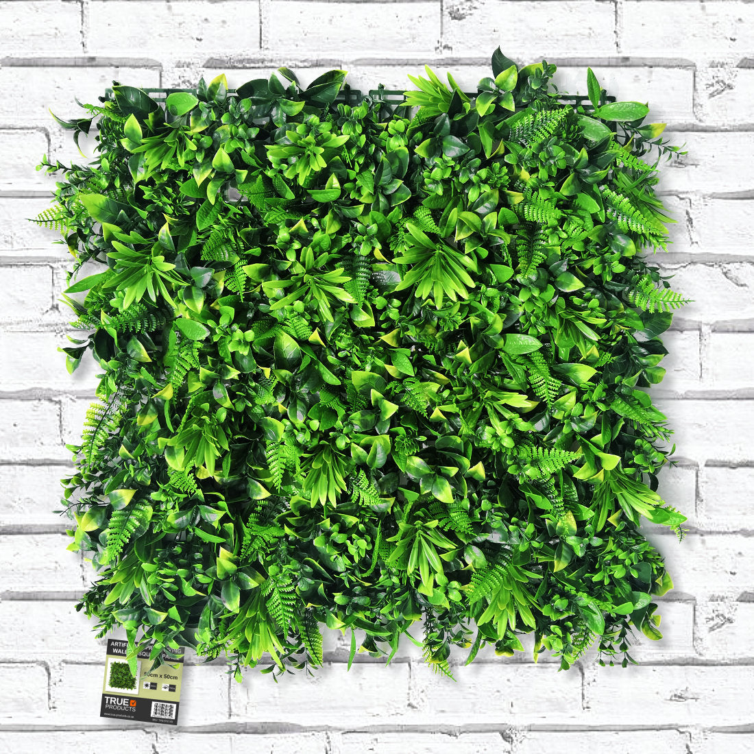 Premium Artificial Green Fern Living Wall Panel 50 x 50cm