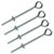 Straining Bolt 150mm Zinc Plated - Pack of 4